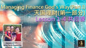 Managing Finance God's Way-Part1